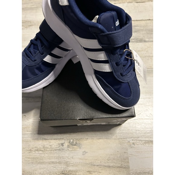 Adidas Run 70s 2.0 Navy White Size youth 3 - Picture 3 of 4